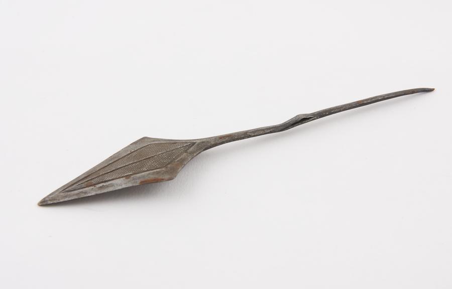 Combined probe and spatula, steel, from Tanzania, 1801-1925