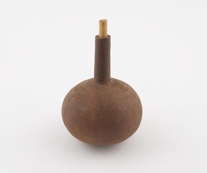 Snuff bottle, gourd with reed as stopper, Sukuma tribe