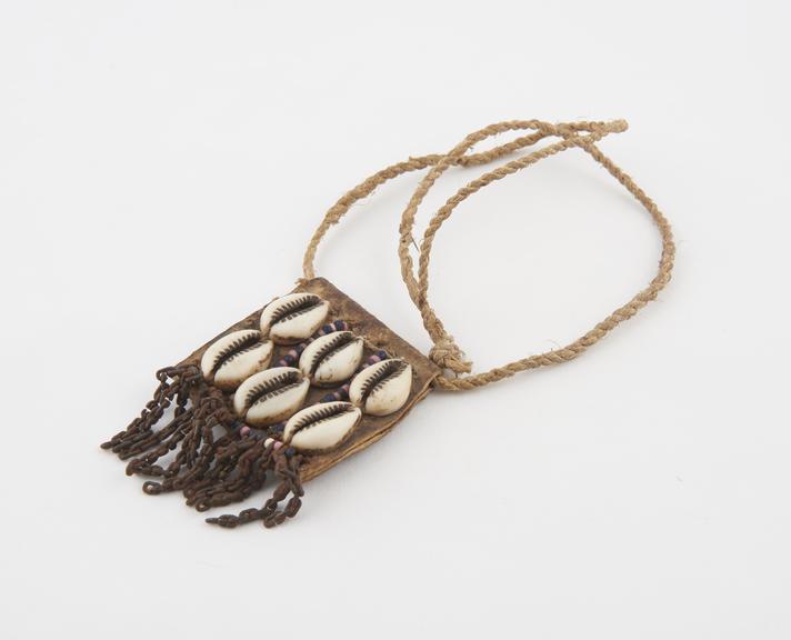 Leather amulet in the form of a necklace