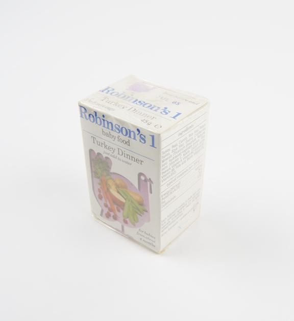 Baby food, unopened, by Robinson's Baby Foods