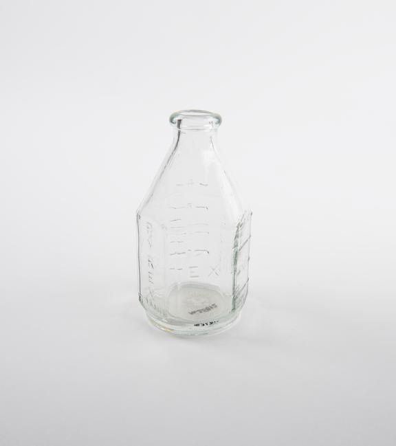 Glass infant's feeding bottle, Pyrex brand