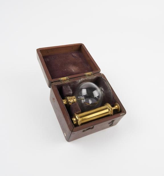 Breast pump in box, 2nd half of 19th century