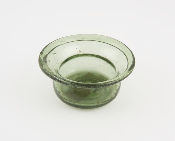 Glass bowl, possibly a spittoon