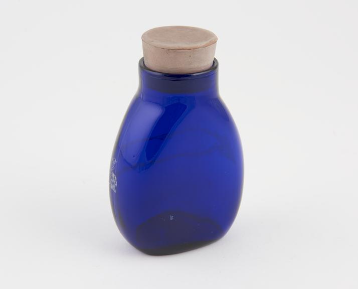 Glass spittoon, bottle, for use in hospitals