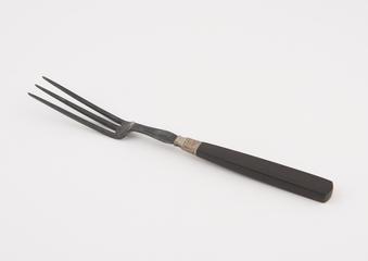 Silver three pronged fork