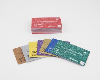 Part of a selection of blood donor cards of various types