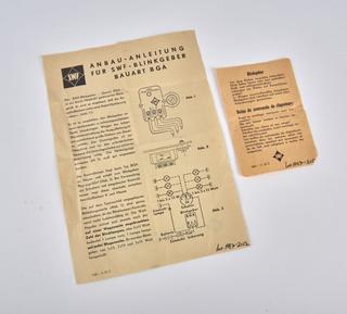Leaflets for 'SWF Blinkgeber' type BGA