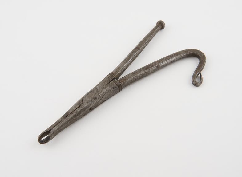 Dental forceps, steel, provenance unknown, 1850-1930