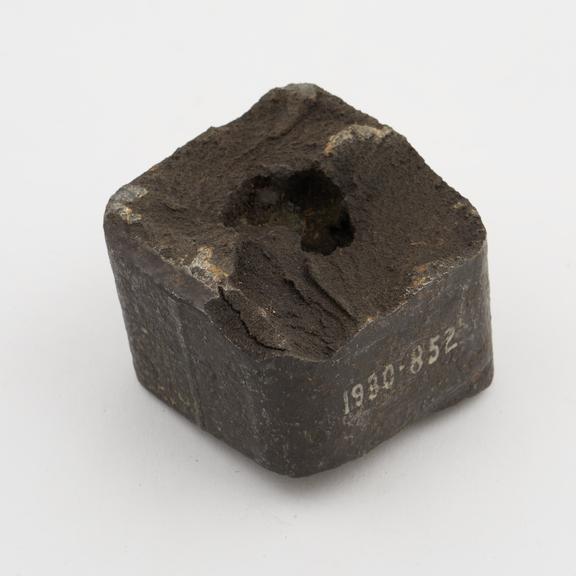 Manganese steel ingot fracture, 21.69% Mn, 1882-1884