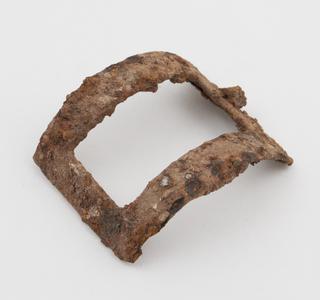 Tinned wrought iron buckle