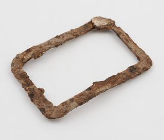 Tinned wrought iron buckle