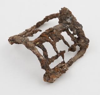 Tinned wrought iron buckle