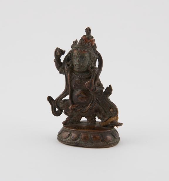 Copper buddhist statue of Vajrapana, Tibetan, 1601-1900