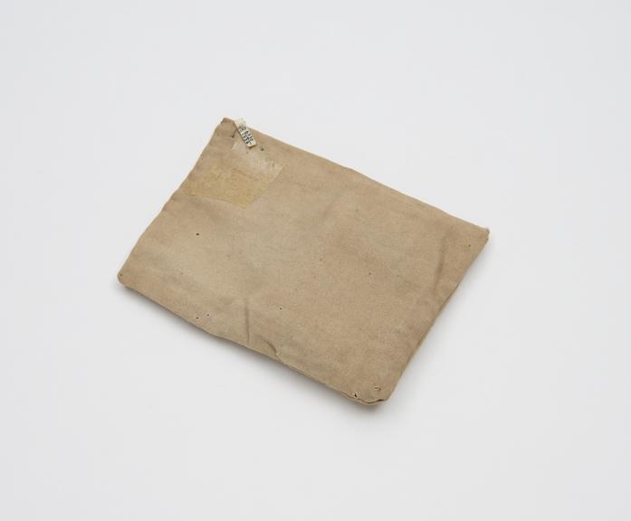 White cotton bag used to cure jaundice, from Transvaal