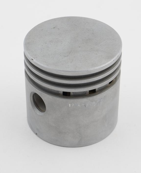 Aluminium piston head with anodised smooth finish, c. 1980