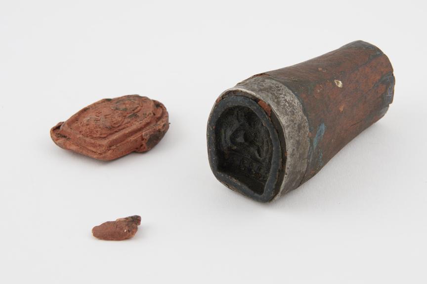 Wood and iron amulet mould, Tibetan, 1801-1900