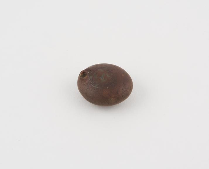 Oval disc-shaped pebble