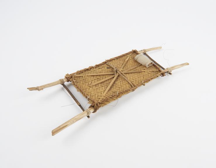 Model stretcher, wood and string, reputedly Japanese, 1900-1918