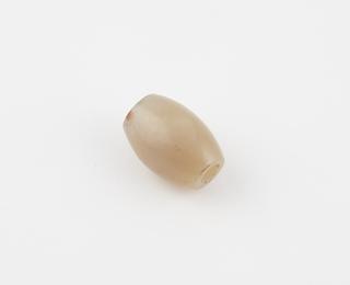 Large grey translucent stone bead