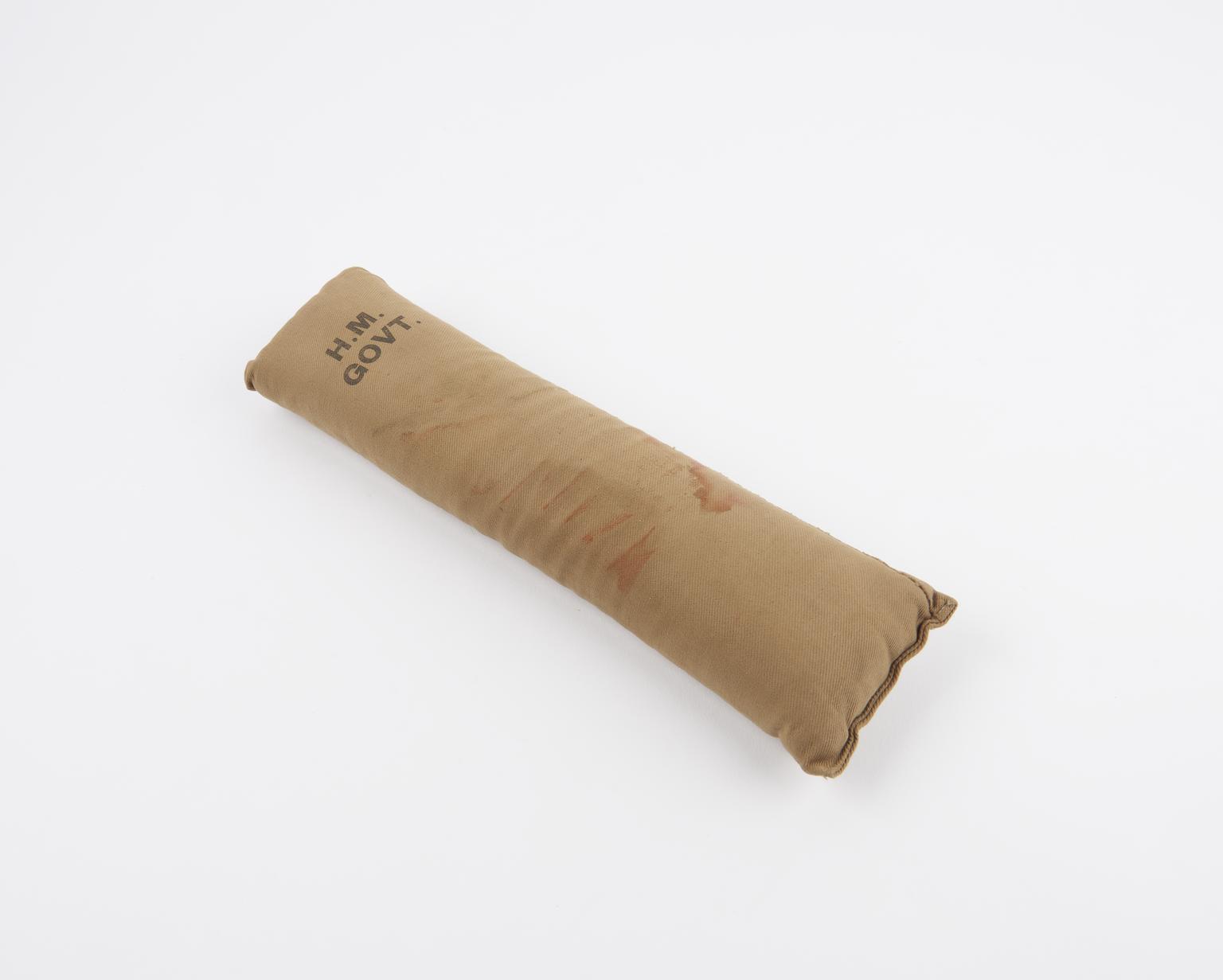 Small sausage-shaped sandbag