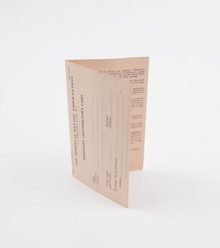 Honorary Contributor's Card