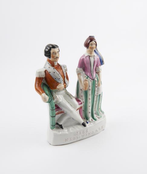 Figurine of Florence Nightingale and a wounded officer