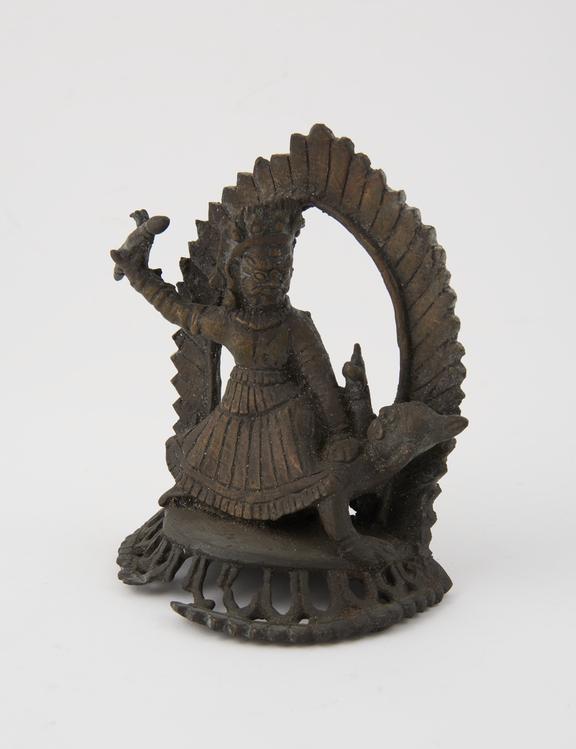 Bronze shrine of Vishnu(?), Nepalese, 1801-1900
