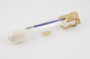 Three tuberculin syringes in glass tubes, Europe, 1950-1990