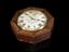 Wall Clock in octagonal case with Prince of Wales Feathers