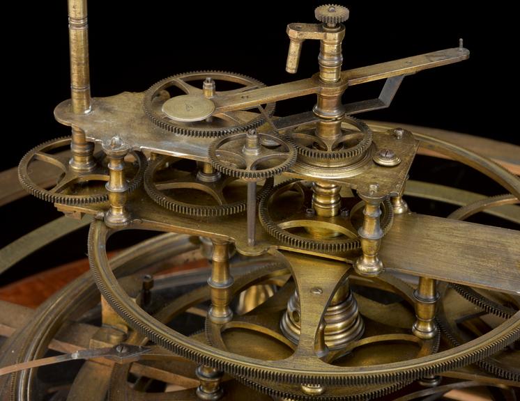 Incomplete mechanical orrery without case or planets