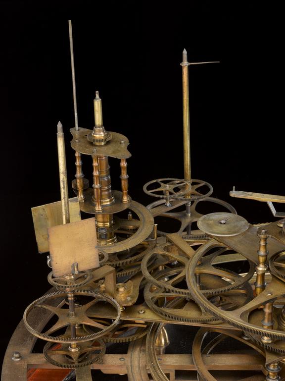 Incomplete mechanical orrery without case or planets