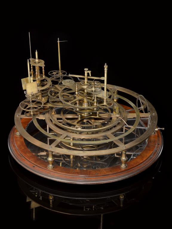 Incomplete mechanical orrery without case or planets