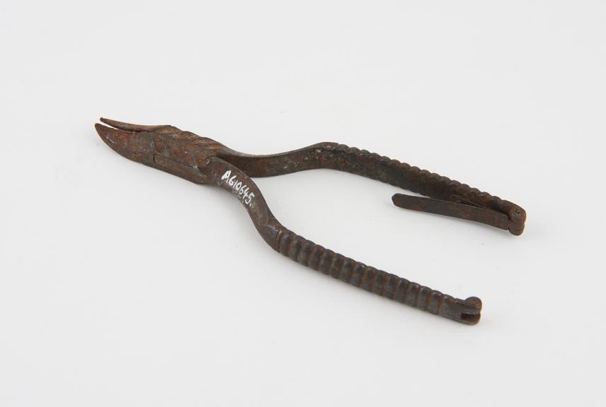 Nail clippers(?), steel, probably French, 1820-1880