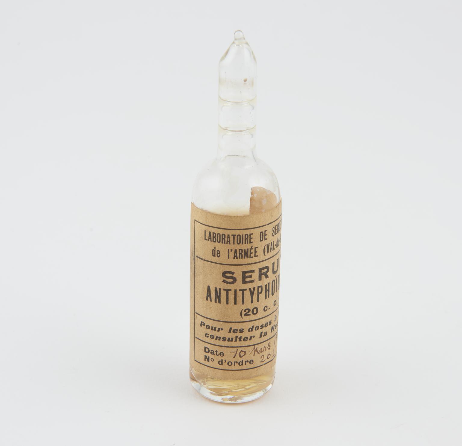 Ampoule of Typhoid, 1915