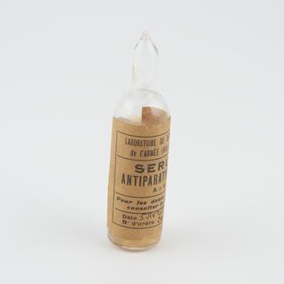 Paratyphoid serum, France, 1915