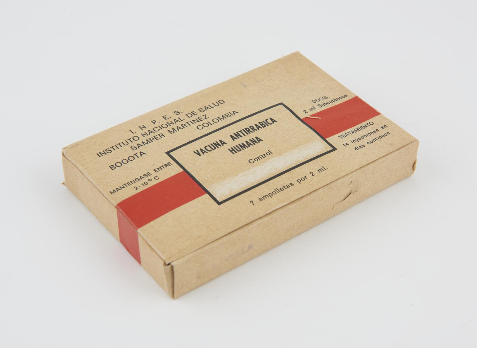 Mus Med Rabies Human rabies vaccine | Science Museum Group Collection