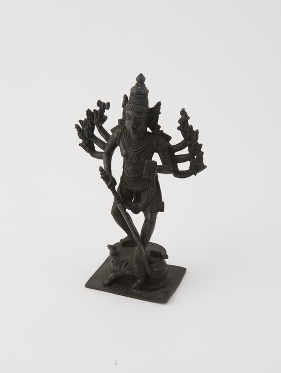 Bronze statue of Siva the destroyer, South Indian, 1801-1900