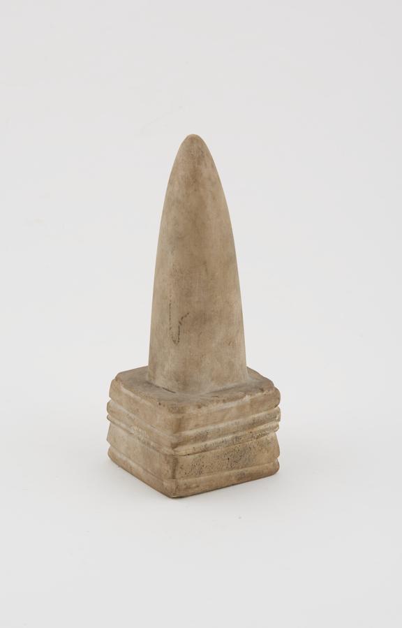 Stone lingam, on rectangular base, probably Indian, 1801-1900