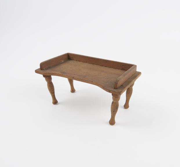 Model table, wooden, English, second half 19th century