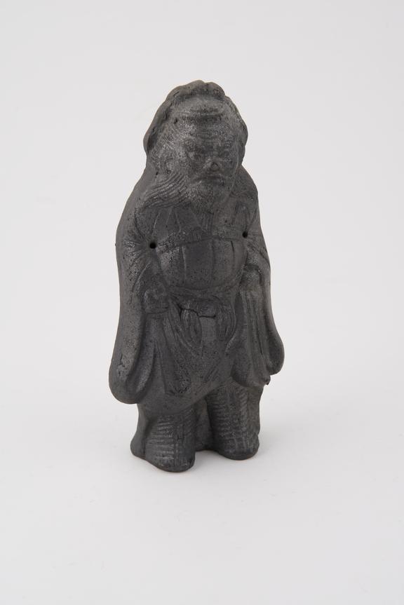 Pottery statue of Shoki, the Demon-Queller