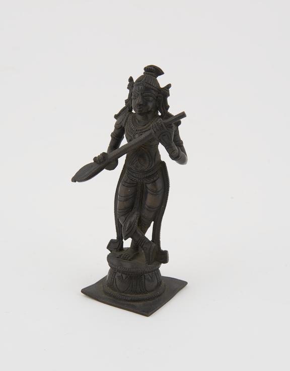 Bronze figure of the hindu heavenly musician Narada