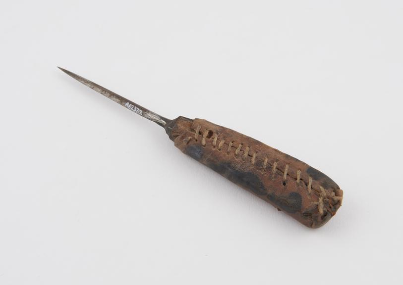 Steel spike with leather-covered handle, Algerian 1701-1925