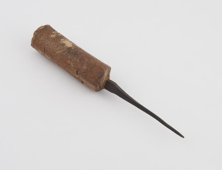 Iron spike with wooden handle, Algerian, 1701-1925