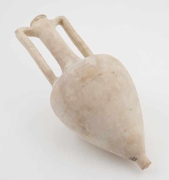 Pottery wine storage jar (amphora)