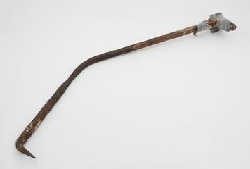 Pieces of wrought iron cramp from coping of Calke Abbey