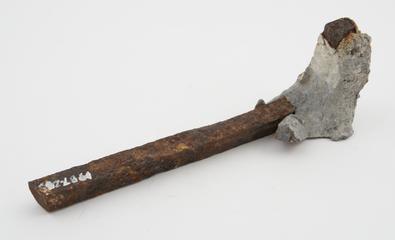 Pieces of wrought iron cramp from coping of Calke Abbey
