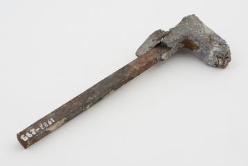 Pieces of wrought iron cramp from coping of Calke Abbey