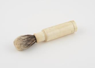 Ivory shaving brush in ivory case