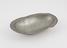 Barber's shaving bowl, pewter, oval J