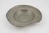 Barber's shaving bowl, pewter, circular